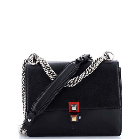 Fendi Kan I Bag Leather Small #175438F62B - Picture 1 of 9
